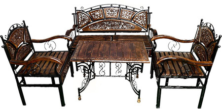 Iron sofa shop set online