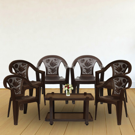 Damro plastic 2025 table and chairs
