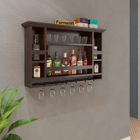 Red bar cabinet sale