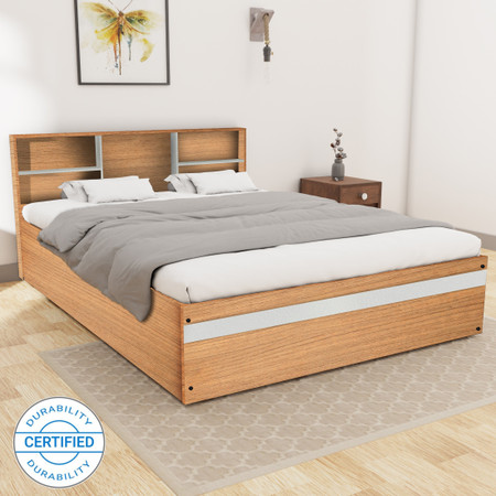 Wooden store bed flipkart