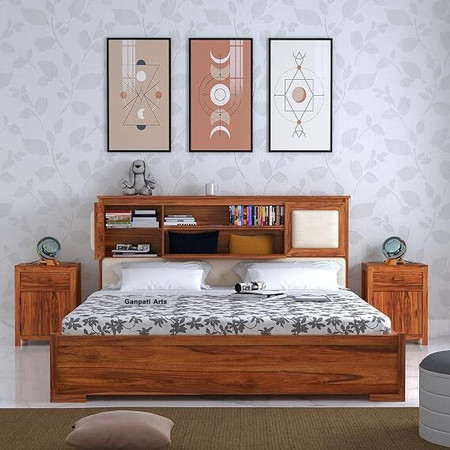 Second hand double bed with box in dharuher prices 2000_5000 discount