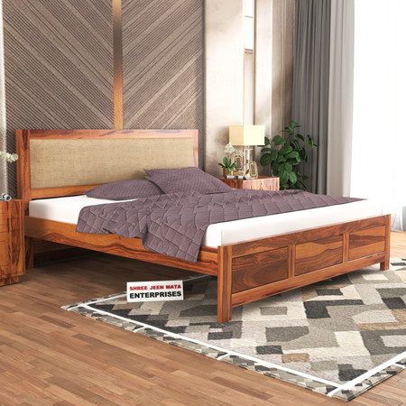 Wooden bed hot sale online flipkart