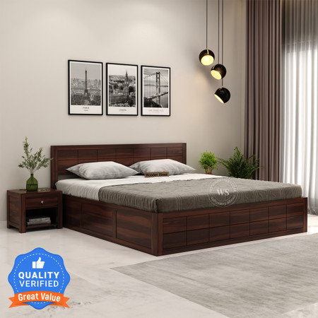 Solid Wood Beds Solid Wood Furniture Online in India Flipkart