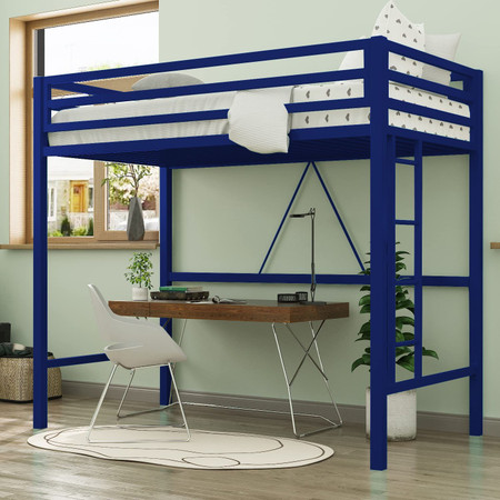Full size bunk bed with desk under deals