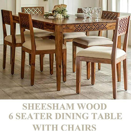 Modern dining table hotsell set 6 seater