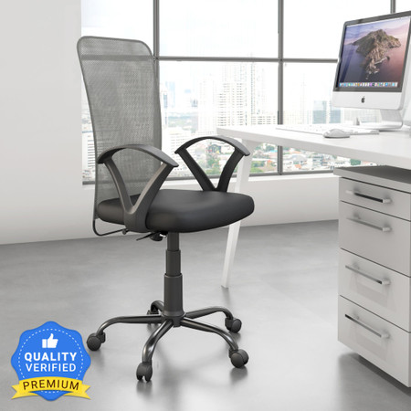 Nilkamal mayor mid back store chair