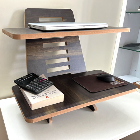 Kawachi wood sales portable laptop table