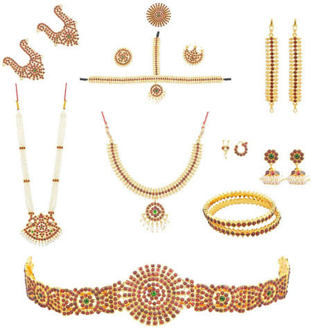 Bharatanatyam jewellery set online shopping top