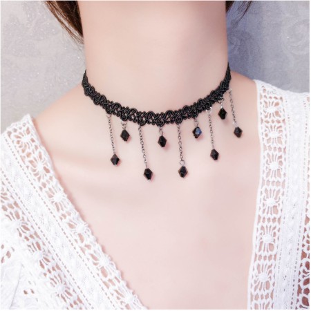 Rigid Golden Choker Necklaces for Women Metal Torques Statement Jewelry Punk Alloy Chocker Collar Bib Necklace Fashion, Women's, Size: One size