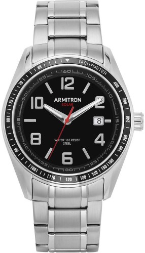 Armitron men's blue dial best sale stainless steel tachymeter watch