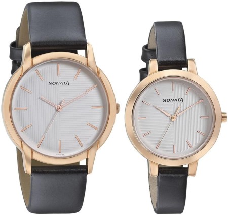 Sonata couple deals watches flipkart