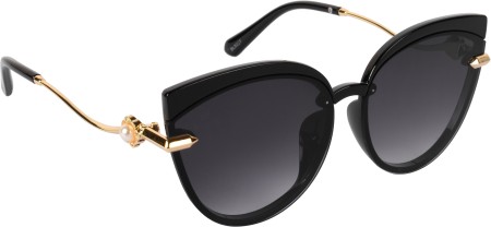 Bamblin - Trendy Cat-Eye Sunglasses Black