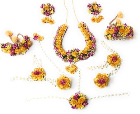 Haldi jewellery on sale set flipkart