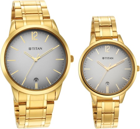 Titan couple clearance watches below 3000