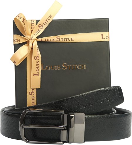 LOUIS STITCH Men's Italian Leather Belt Premium Spanish Style Weaved Casual  Belts for Men With Heavy Brass Buckle 1.5 Inch (38mm) (BEWE_GE)