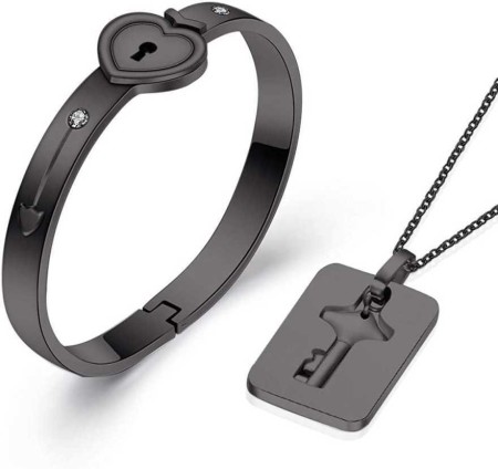 Lock and key bracelet store for couples flipkart