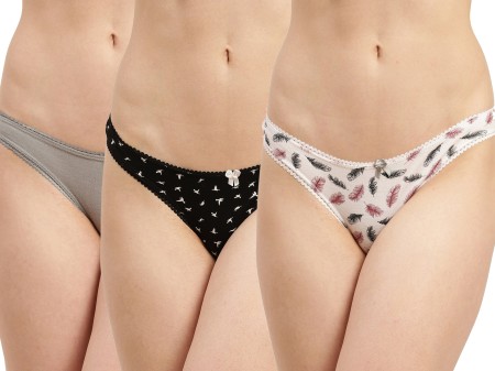 Women-Sexy High Cut G-string Thongs T-back Underwear India