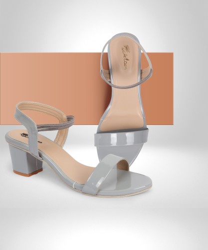 Light grey block discount heels