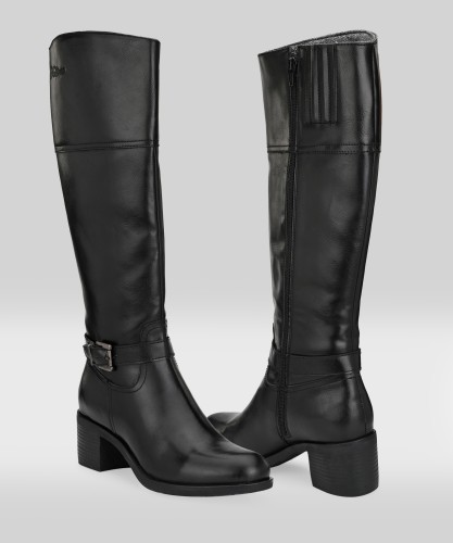 Low wedge 2024 knee high boots