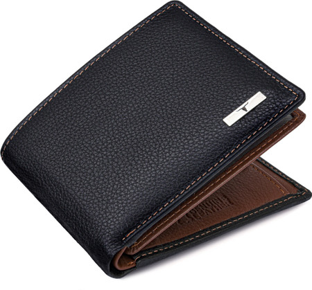 Black leather new arrivals man purse