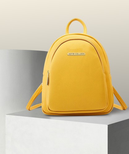 Mustard backpack purse sale