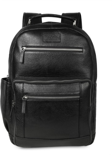 Black Leather Backpack for Men  Handmade Genuine Black Leather