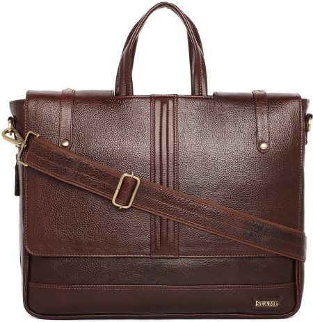 Stamp leather shop laptop bags price