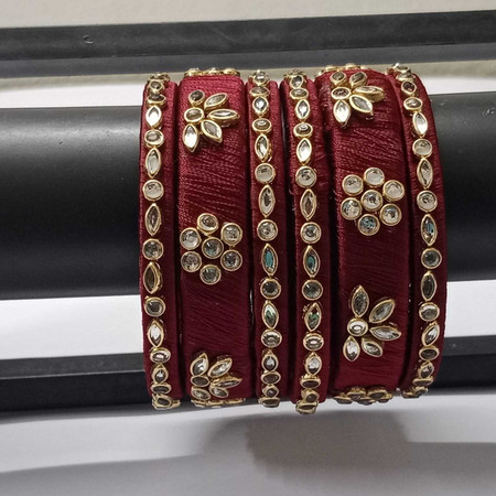Silk Thread Bangles Buy Silk Thread Bangles Designs online at