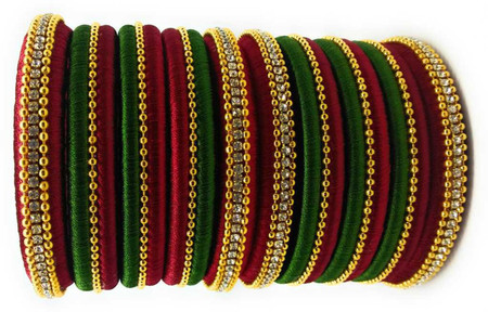Silk Thread Bangles Buy Silk Thread Bangles Designs online at