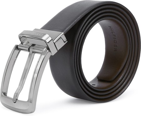 Tommy Hilfiger Men's Leather Belt (Th/Fishernrev03Xl_Brown_80 cm) : .in:  Fashion