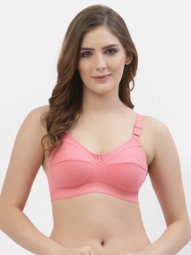 Buy Floret Double Layered Non Wired 3/4Th Coverage Minimiser Bra - White at  Rs.329 online