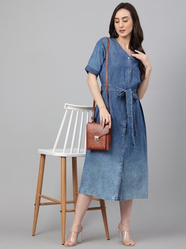 Denim Dresses Buy Denim Dresses Online at Best Prices In India