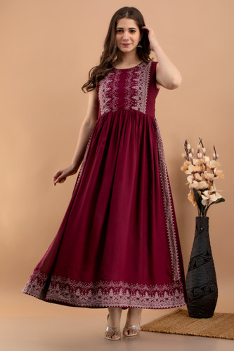 frock with old saree