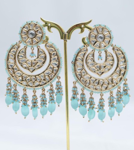 Blue hot sale earrings flipkart