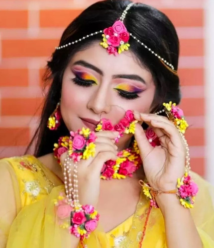 Marriage haldi 2025 jewellery set