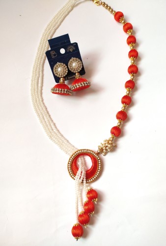 Silk thread hot sale jewellery price