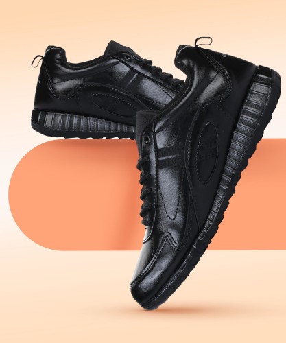 Daily wear Unisex LIBERTY Force10 Black Lacing School Shoes, Size: 9 Kids  To 12 Big at Rs 899/pair in Ahmedabad