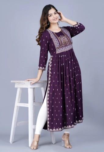 Long designer 2024 kurti on flipkart