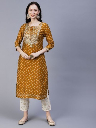 Yellow kurtis hot sale in flipkart