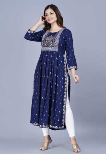 ESTYLE Pure White Kurta With Printed Leggings and Dupatta at Rs 1999, Designer Kurtis in Chennai