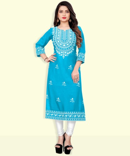 Blue hot sale kurti flipkart