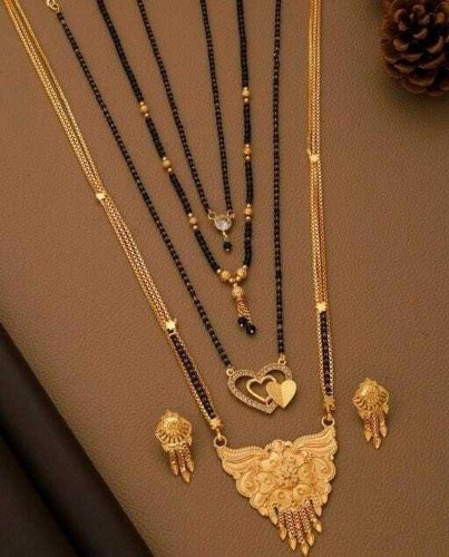 Gold mangalsutra sale set with price