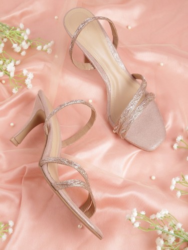 Rose gold heels david's on sale bridal