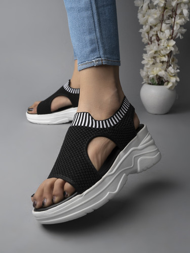 Short black wedges clearance