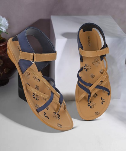 EEUK Ladies Sandals with Arch Support Closed Toe, Summer Women Sandals Soft  Sole Wedges Shoes Hollow Out Non Slip Pu Leather Platform Sandals Mixed