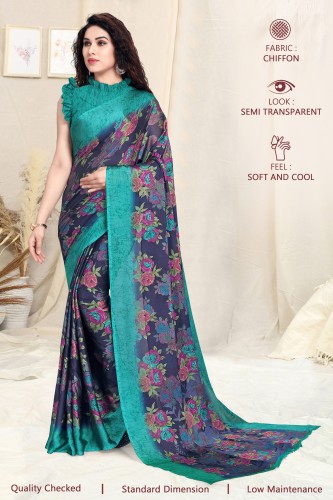 Dark Blue Sarees - Buy Dark Blue/ Navy Blue Sarees Online at Best