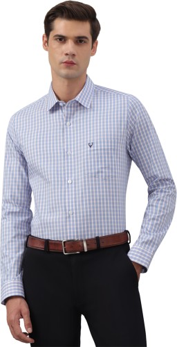 Allen Solly Men's Solid Slim fit Shirt (ASSFWMOFT40543_Aqua Blue 38) :  : Fashion