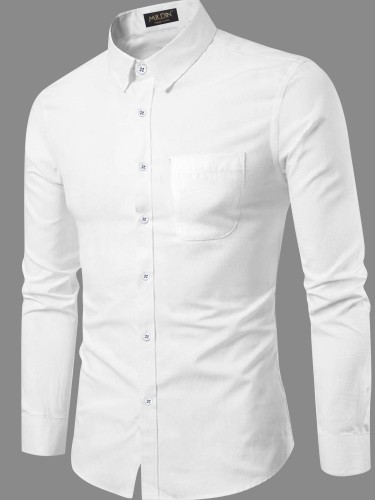 Men Fashion Loose Short Vest Jacket Long Sleeve White Shirt Casual Sets 2PC  b48