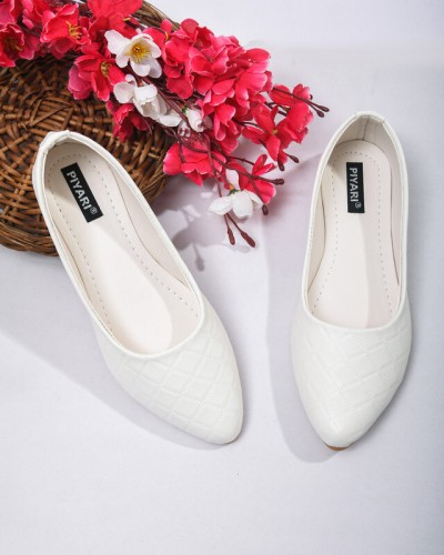 Buy White Flat Doll Shoes online