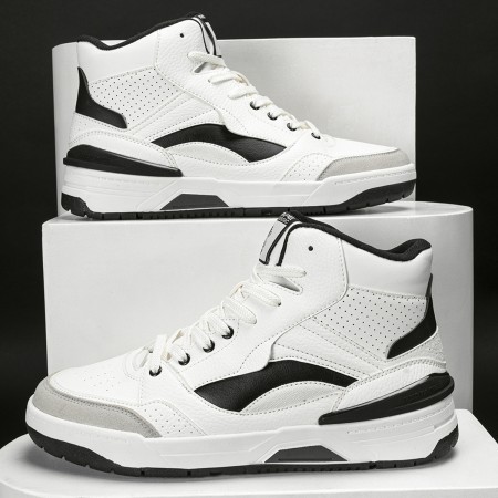 Shoes black and 2024 white high top